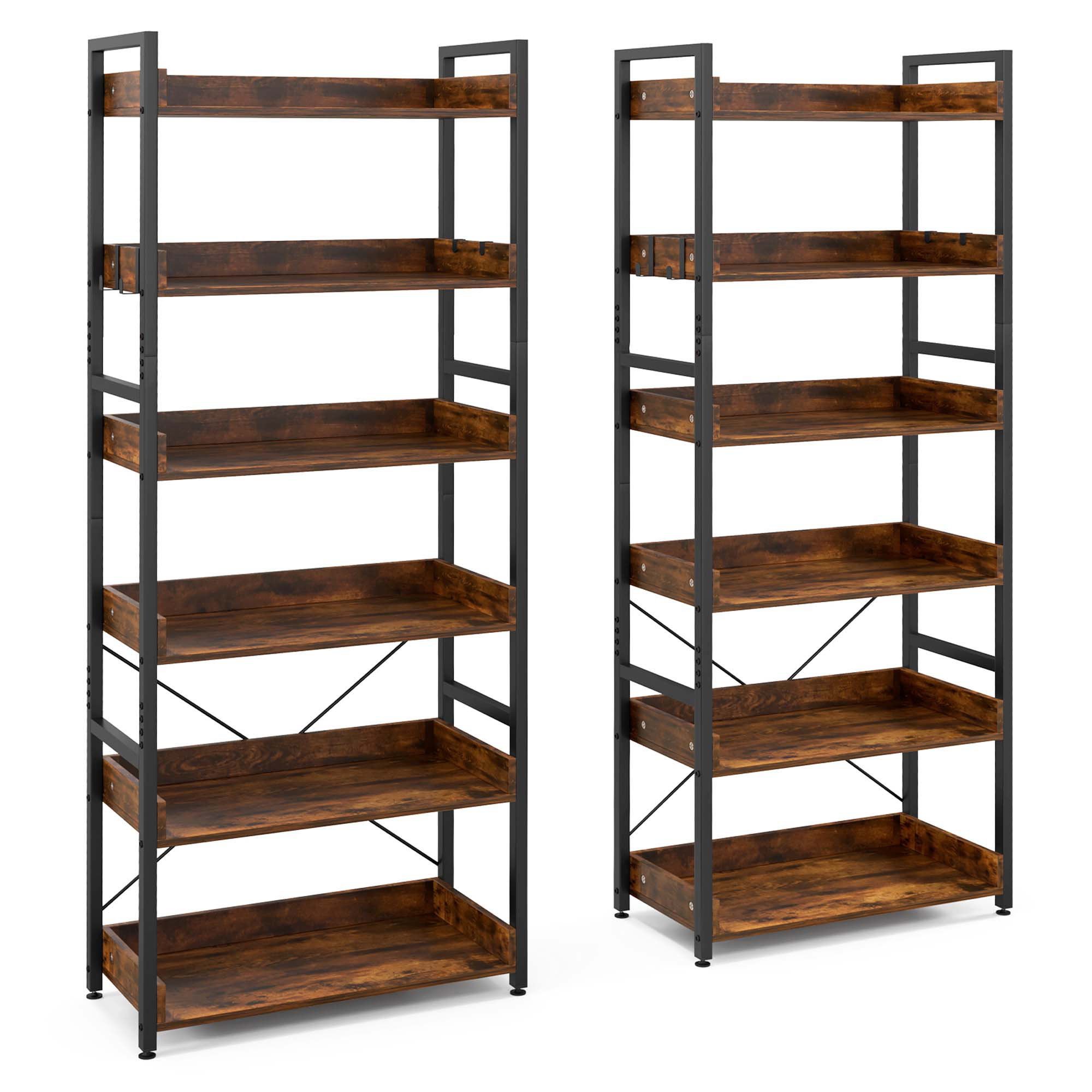 17 Stories Teas 27'' W Iron Shelving Unit | Wayfair